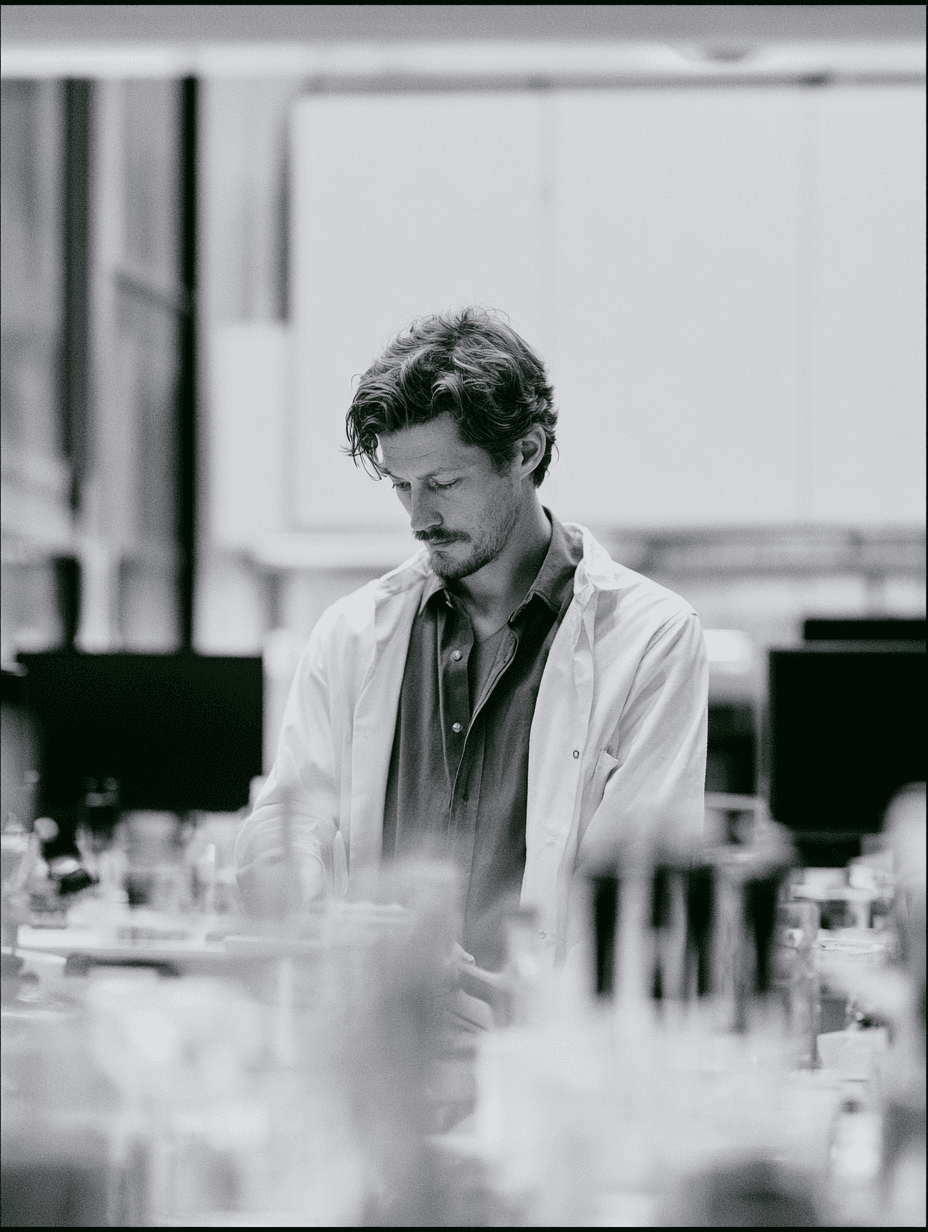 Medical researcher working in a laboratory